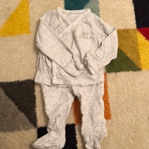 Unisex Two Piece Footed PJs